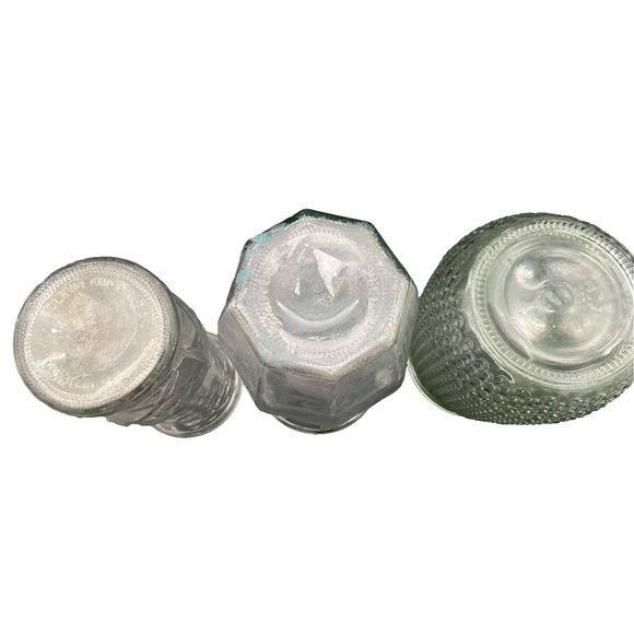 Flower Vase Glass Lot‎ 3 Vintage Vases EC Marked & Stamped $100+ Value - Picture 3 of 3